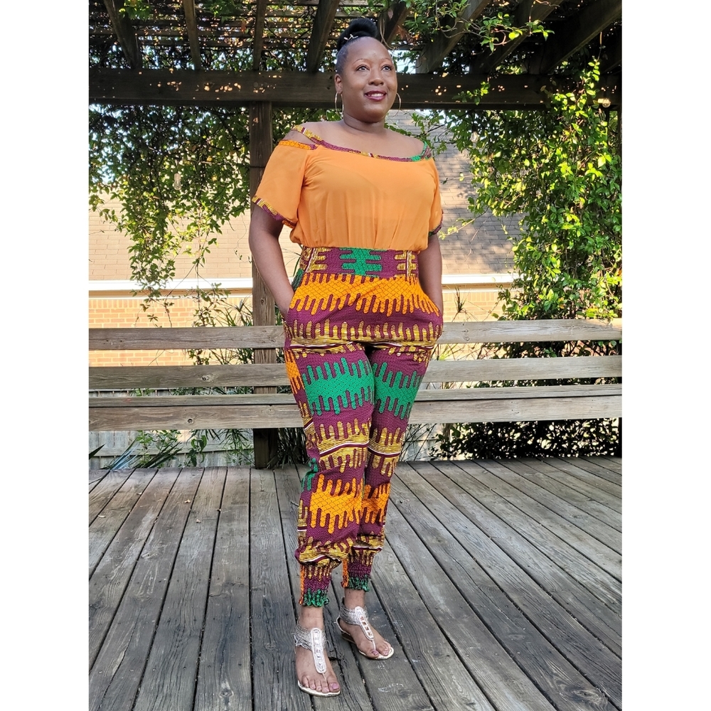 Akuma Ankara Print Jumpsuit